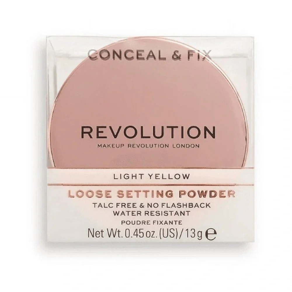 ❄️ Makeup Revolution} Conceal & Fix Setting Powder Light Yellow
